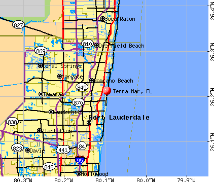 Terra Mar, FL map