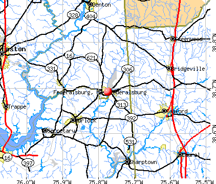 Federalsburg, MD map