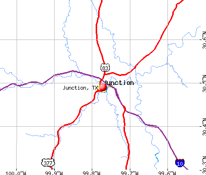 Junction, TX map