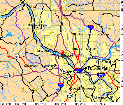 Emsworth, PA map