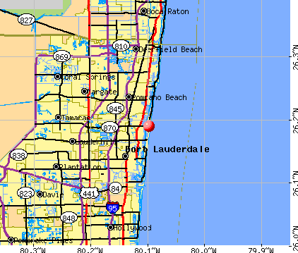 Lauderdale-by-the-Sea, FL map