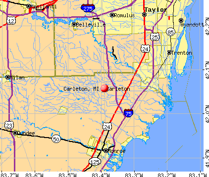 Carleton, MI map