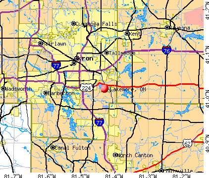 Lakemore, OH map
