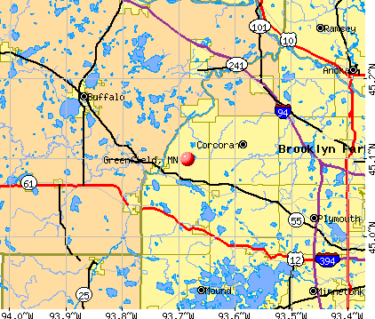 Greenfield, MN map