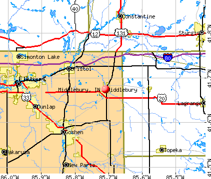 Middlebury, IN map