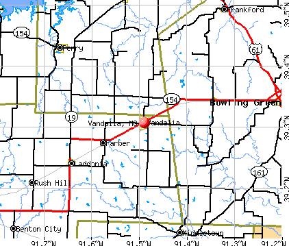 Vandalia, MO map