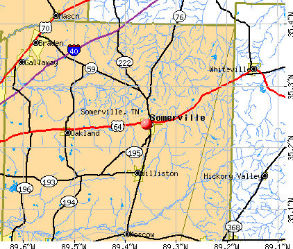 Somerville, TN map