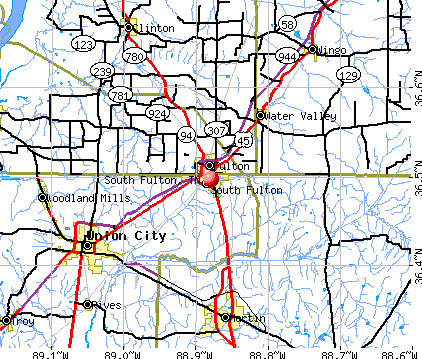 South Fulton, TN map