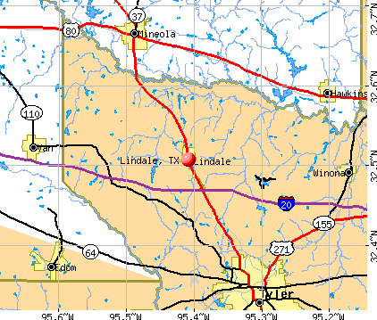 Lindale, TX map