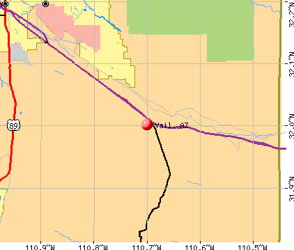 Vail, AZ map