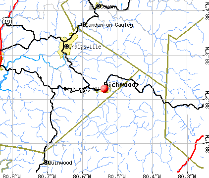 Richwood, WV map
