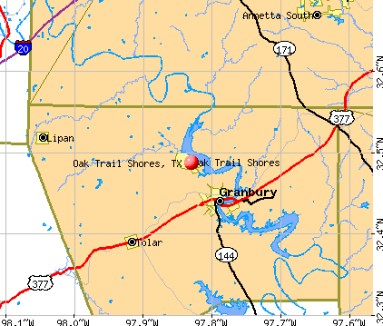 Oak Trail Shores, TX map