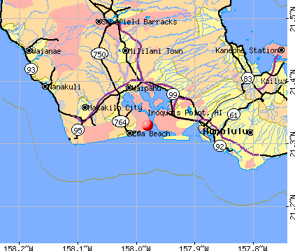 Iroquois Point, HI map