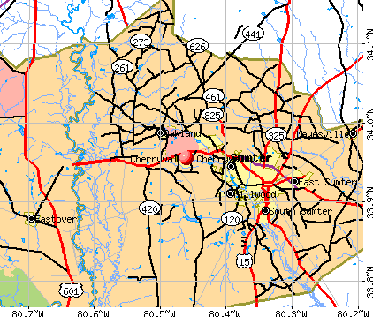 Cherryvale, SC map