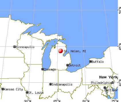 St. Helen, Michigan map
