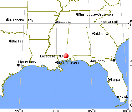 Lucedale, Mississippi map