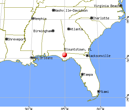Blountstown, Florida map