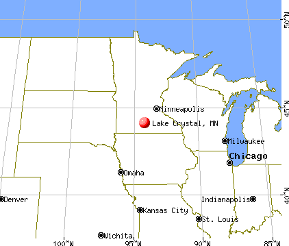 Lake Crystal, Minnesota map