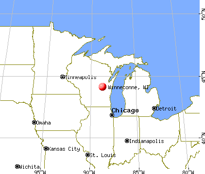 Winneconne, Wisconsin map