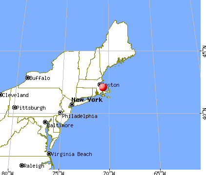 Green Harbor-Cedar Crest, Massachusetts map