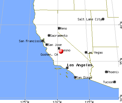 Goshen, California map