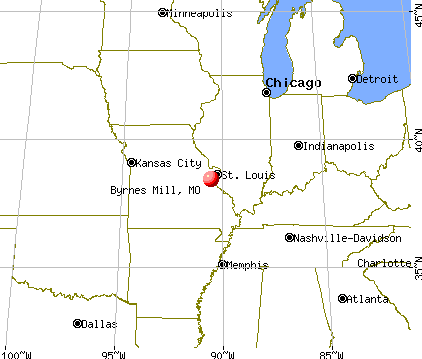 Byrnes Mill, Missouri map