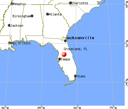 Groveland, Florida map