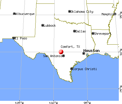 Comfort, Texas map