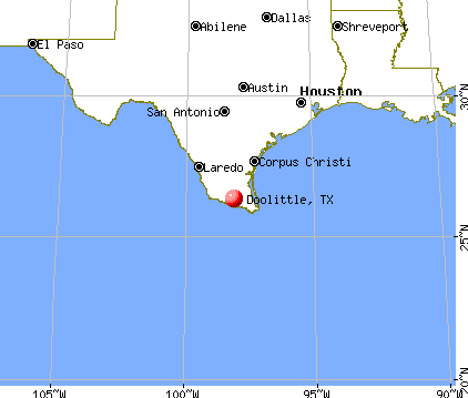 Doolittle, Texas map
