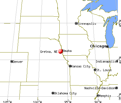 Gretna, Nebraska map