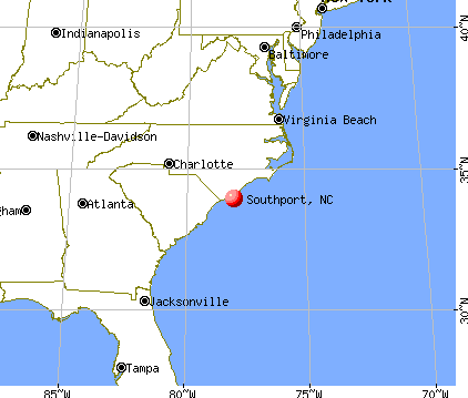 Southport, North Carolina map