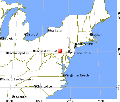 Manchester, Pennsylvania map