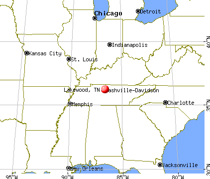 Lakewood, Tennessee map