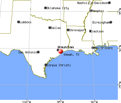 Kemah, Texas map