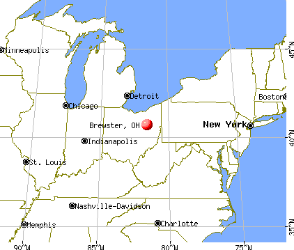 Brewster, Ohio map