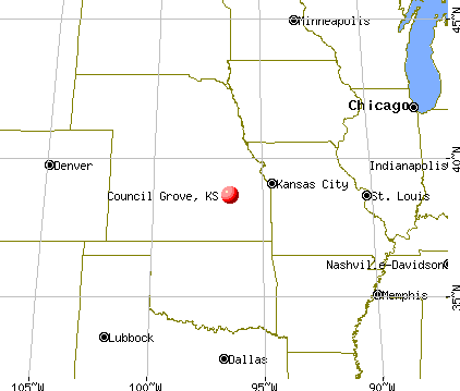 Council Grove, Kansas map