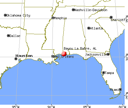 Bayou La Batre, Alabama map