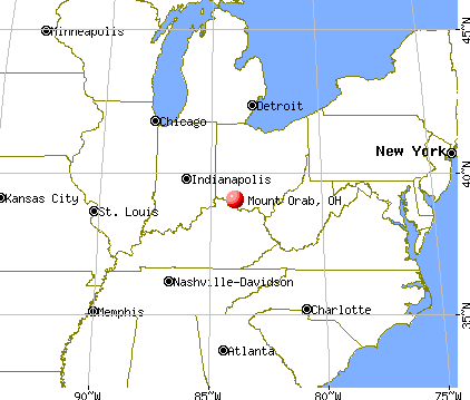 Mount Orab, Ohio map