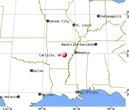 Carlisle, Arkansas map