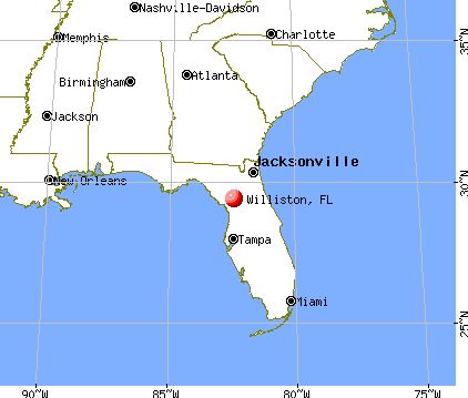Williston, Florida map