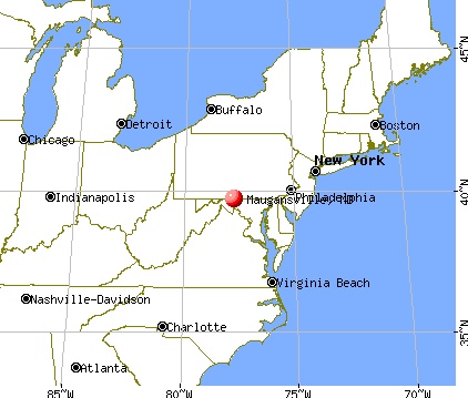 Maugansville, Maryland map