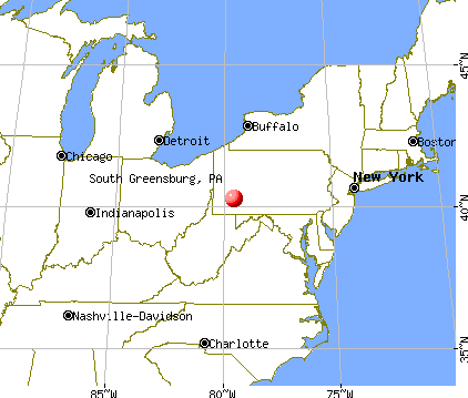 South Greensburg, Pennsylvania map