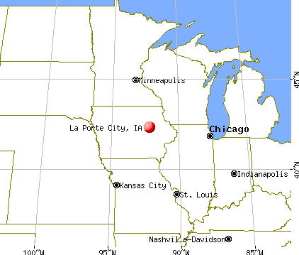La Porte City, Iowa map