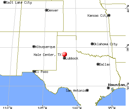 Hale Center, Texas map