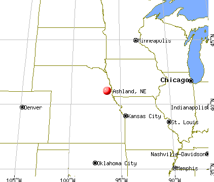 Ashland, Nebraska map