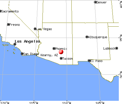 Kearny, Arizona map