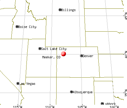 Meeker, Colorado map