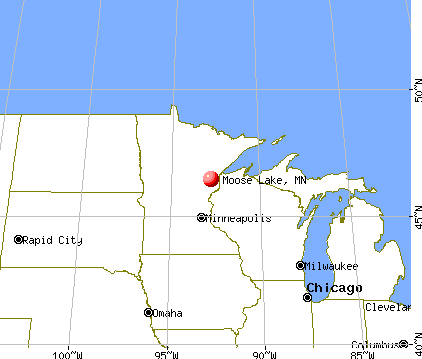 Moose Lake, Minnesota map