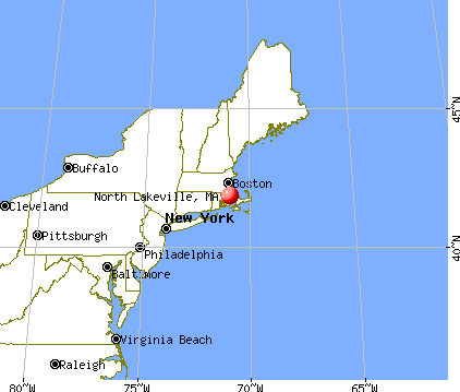 North Lakeville, Massachusetts map