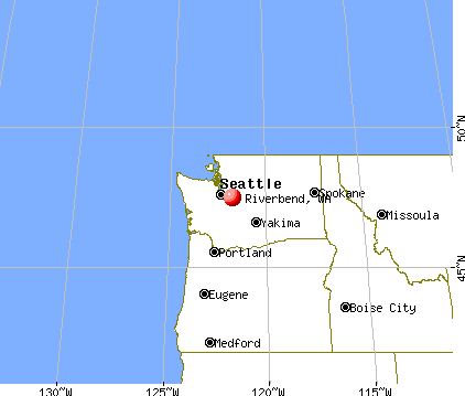Riverbend, Washington map